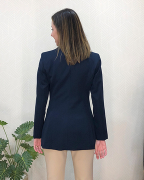 Blazer alongado Luiza - Marinho