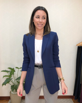 Blazer alongado Luiza - Marinho Navy