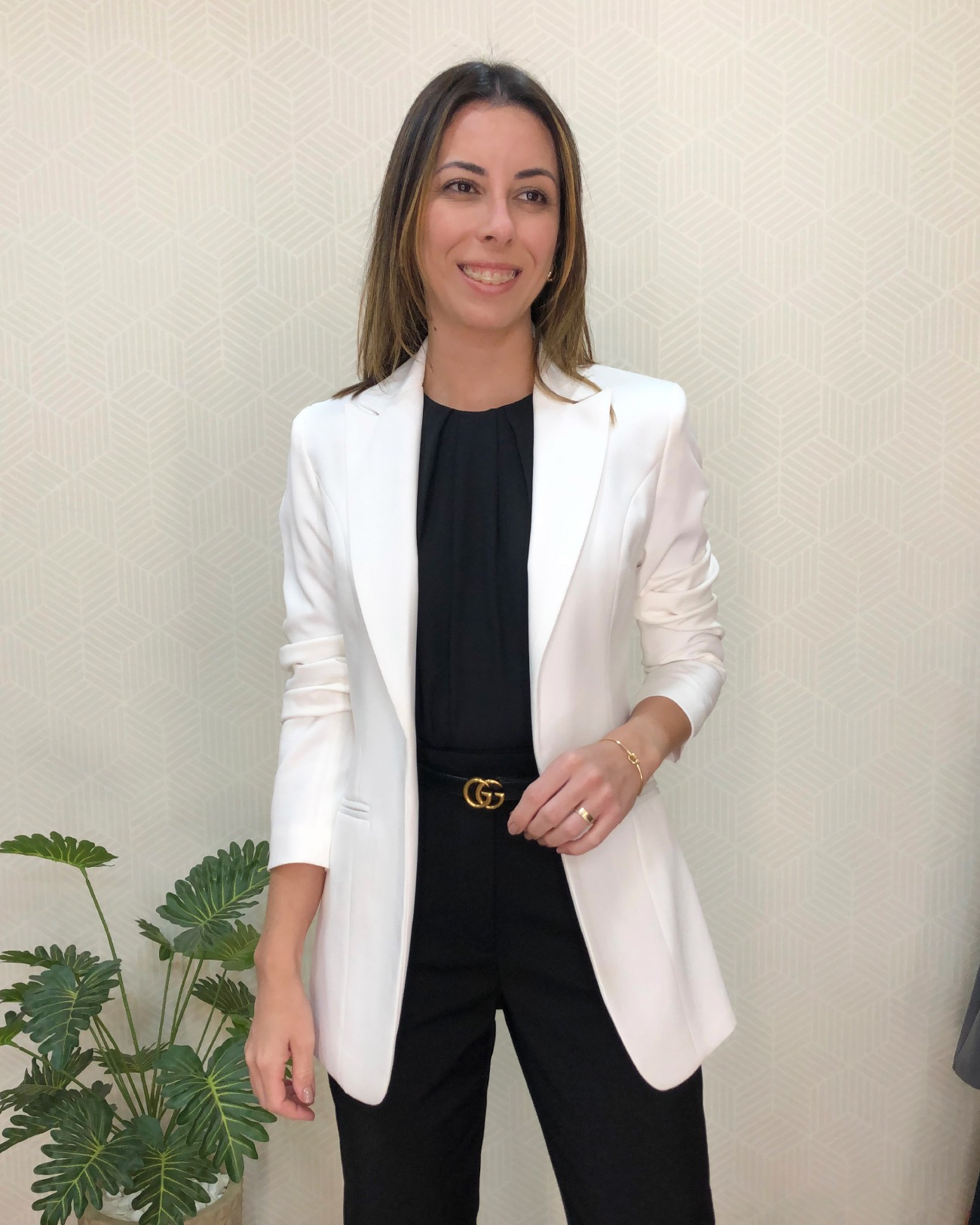 Blazer alongado Luiza - Off White