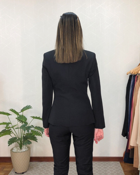 Blazer clássico Camila - Preto