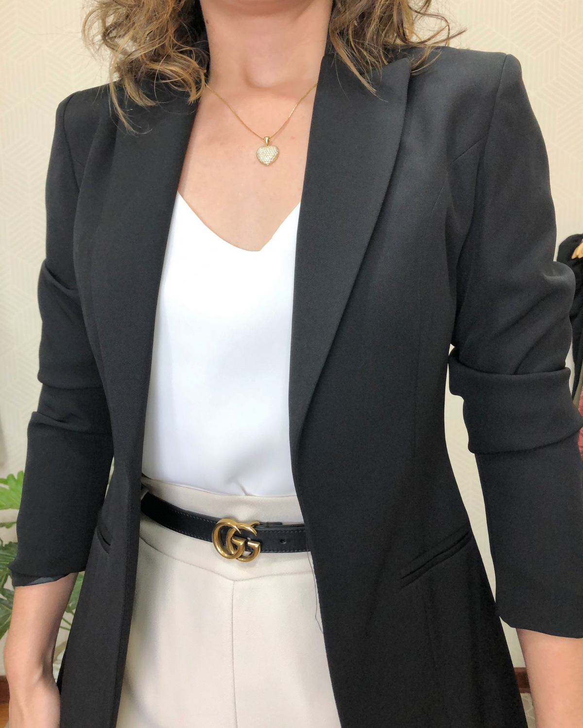 Blazer alongado Luiza - Preto