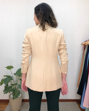 Blazer alongado Jasmim - Bege